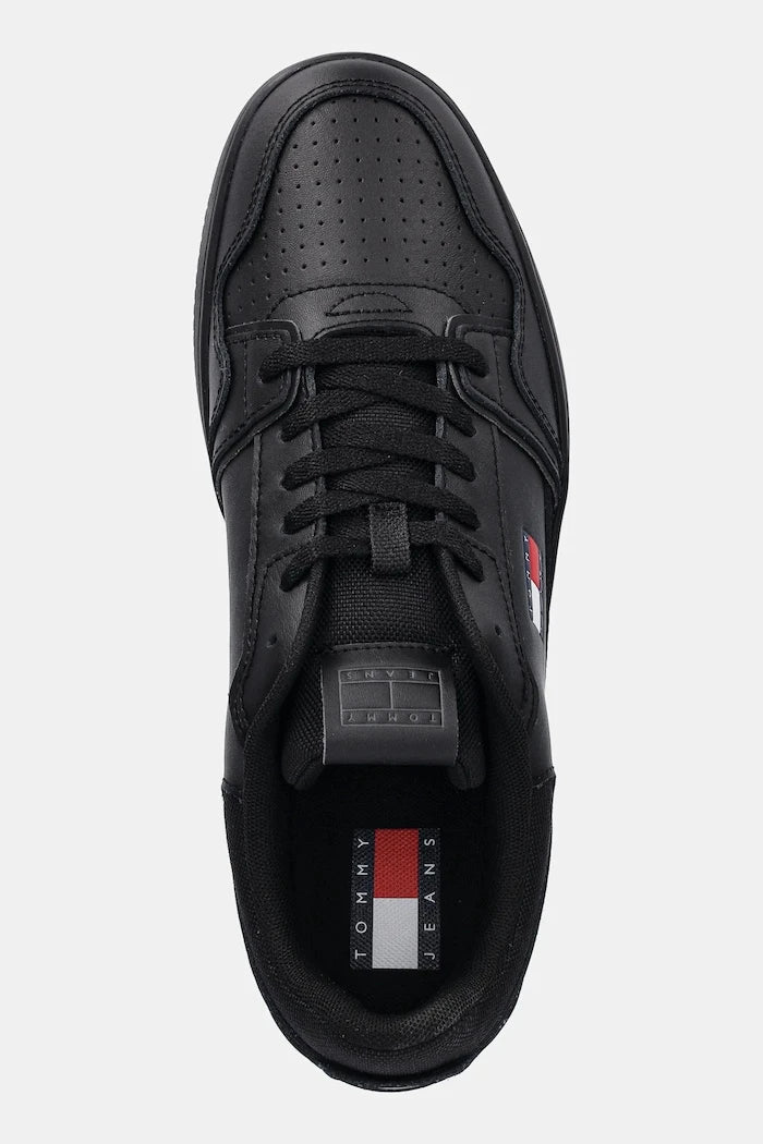 Кожени маратонки Tommy Jeans TJM RETRO BASKET