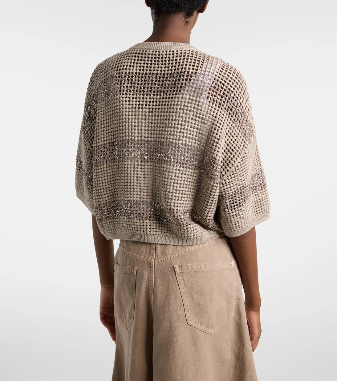 Brunello Cucinelli - Sequined cotton cardigan