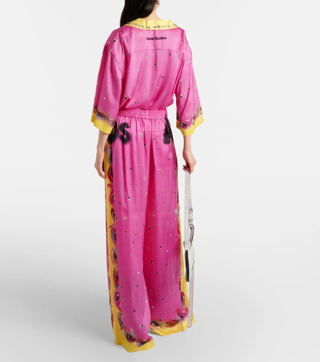 Acne Studios - Printed logo palazzo pants