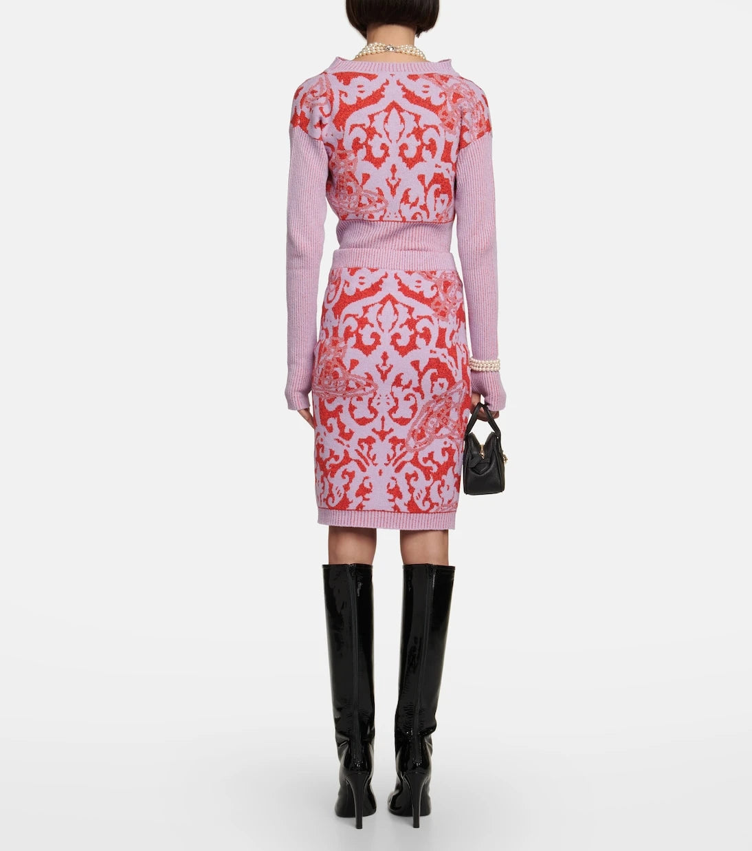 Vivienne Westwood - Iron Orb jacquard midi skirt