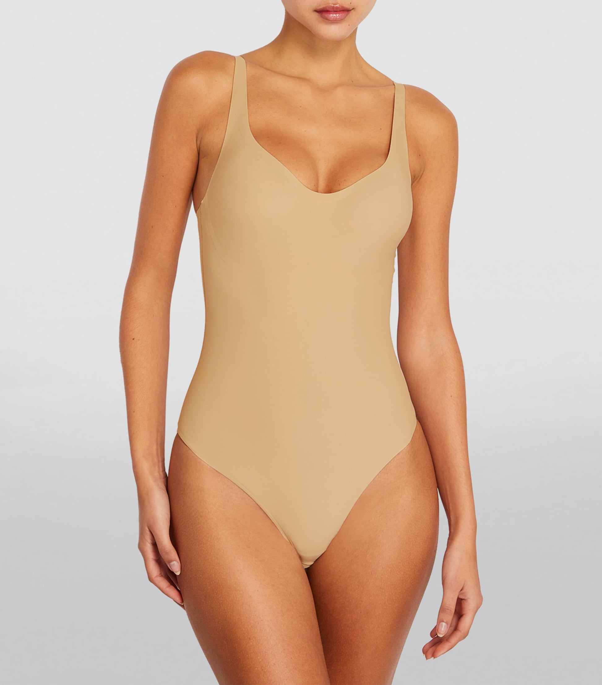 Nude Plunge Bodysuit