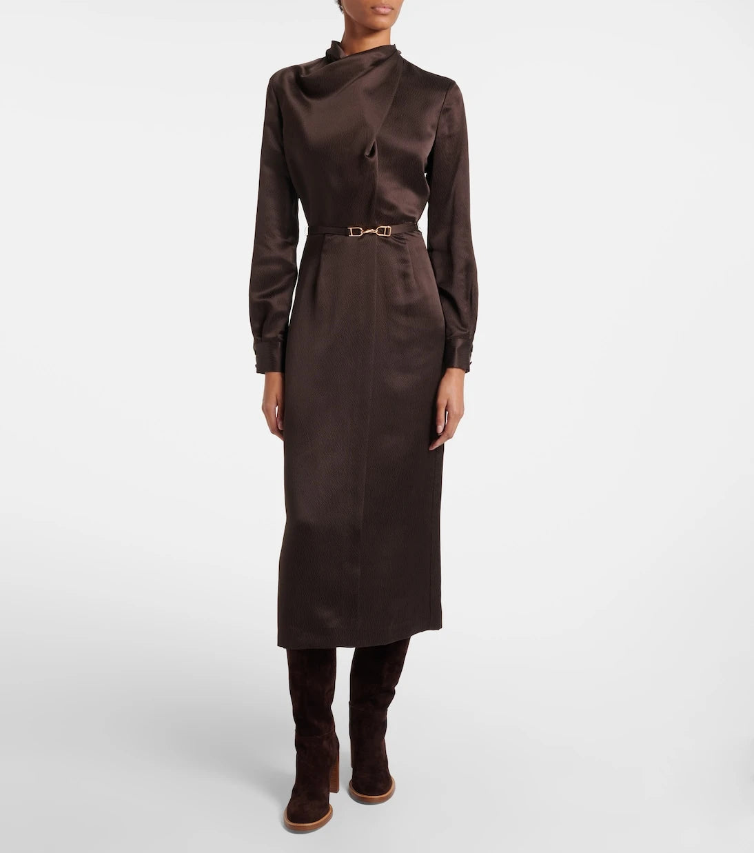 Gabriela Hearst - Josef belted silk midi dress