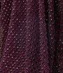 Self-Portrait Burgundy Rhinestone-Embellished Maxi Dress