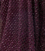 Self-Portrait Burgundy Rhinestone-Embellished Maxi Dress