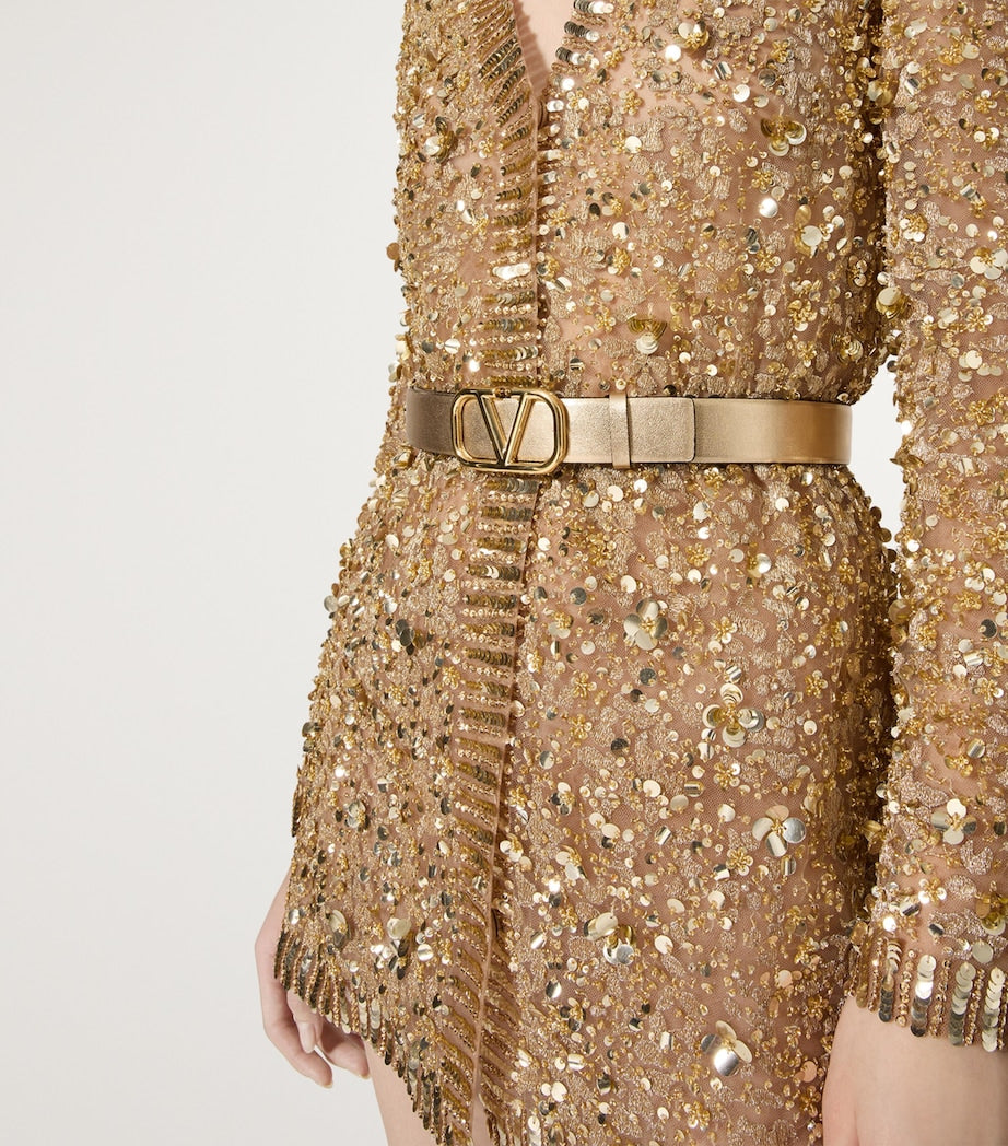 Valentino Garavani Multi Leather Reversible VLogo Signature Belt