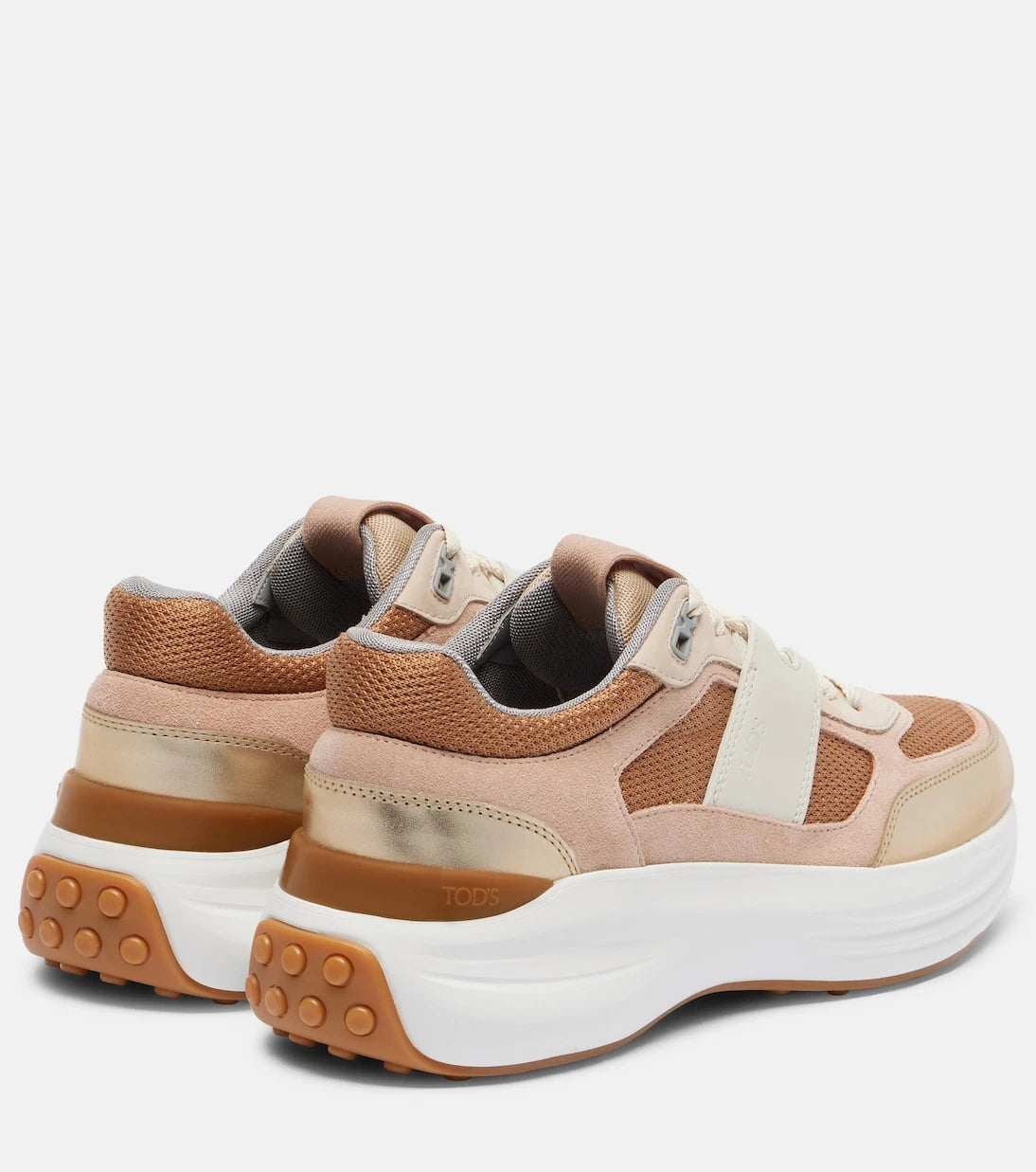 Tod's - Leather-trimmed sneakers