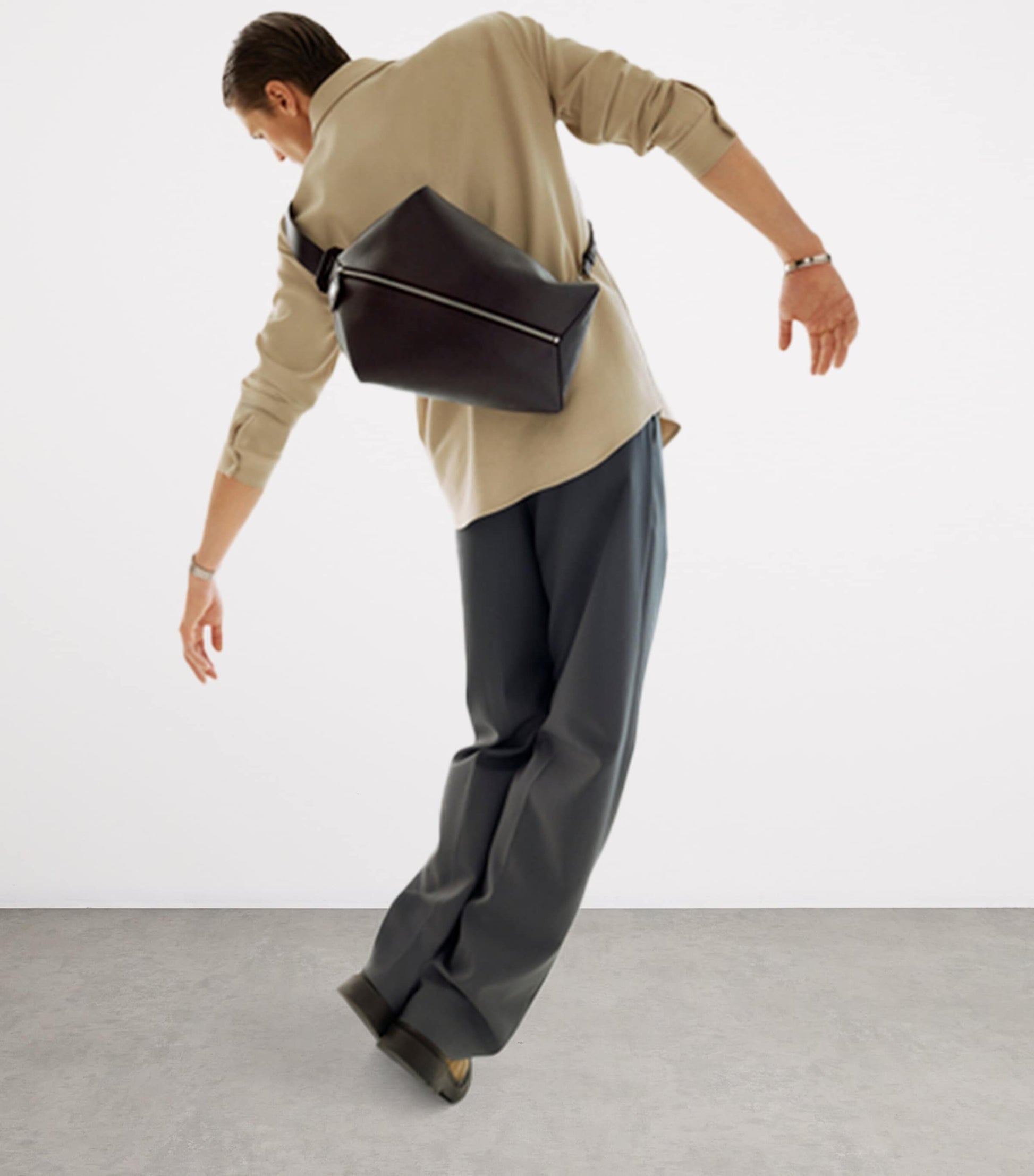 Leather Losange Cross-Body Bag