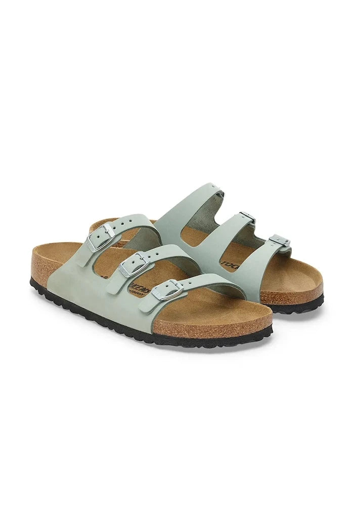 Birkenstock чехли дамски от набук Florida