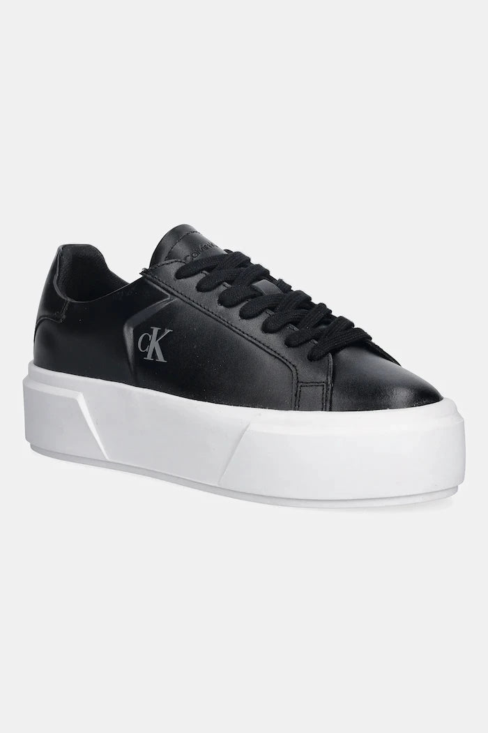 Calvin Klein FLATFORM LACE UP LTH MG Deri Spor Ayakkabı