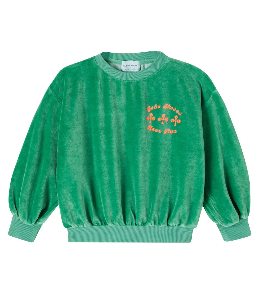 Bobo Choses - Have Fun cotton velvet sweatshirt