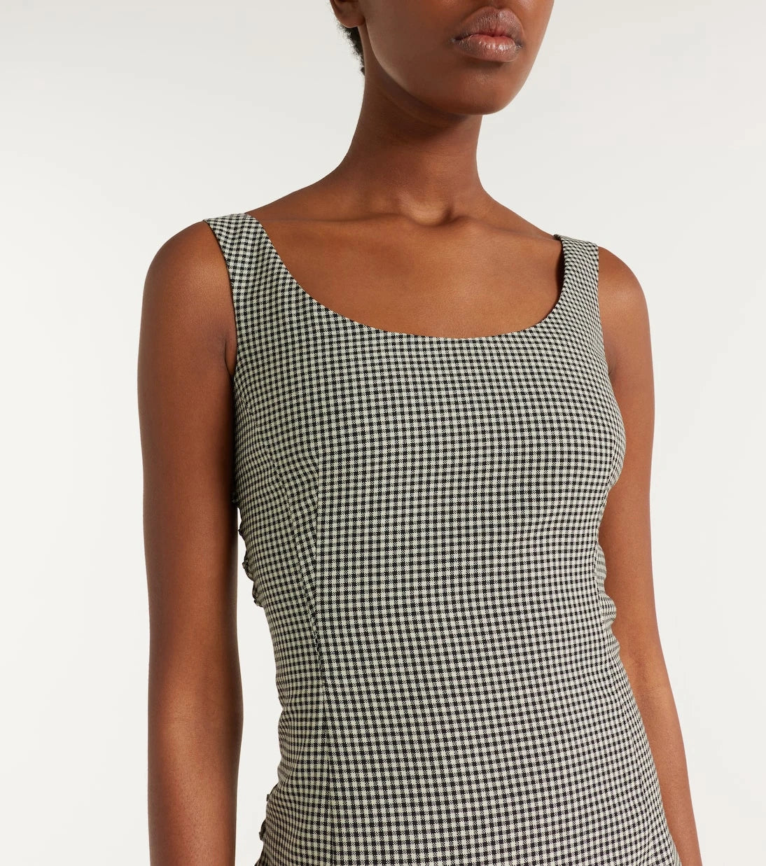 McQueen - Gingham midi dress