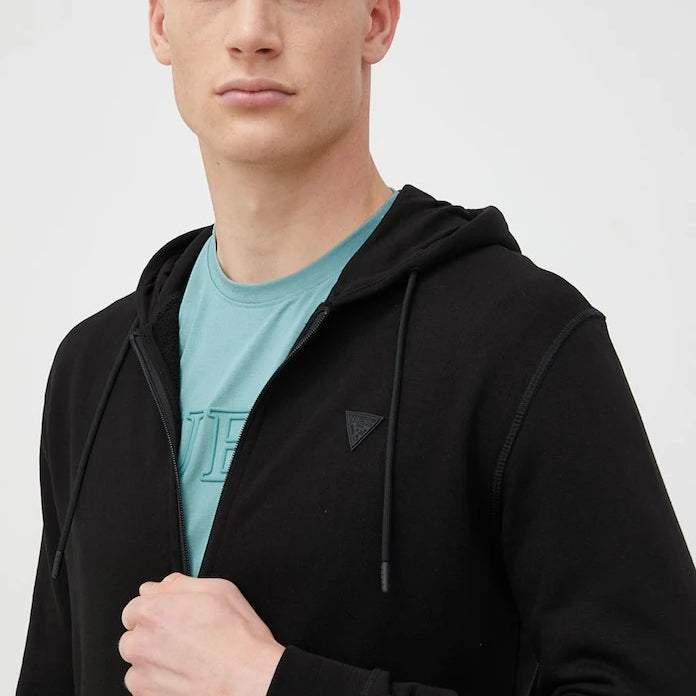 Guess erkek pamuklu kapüşonlu sweatshirt ALDWIN