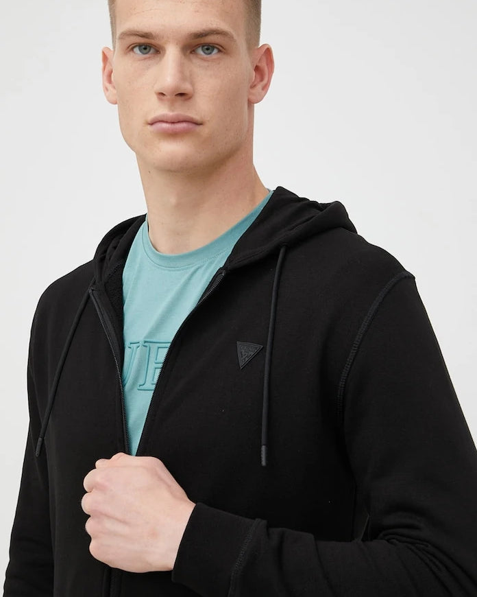 Guess erkek pamuklu kapüşonlu sweatshirt ALDWIN