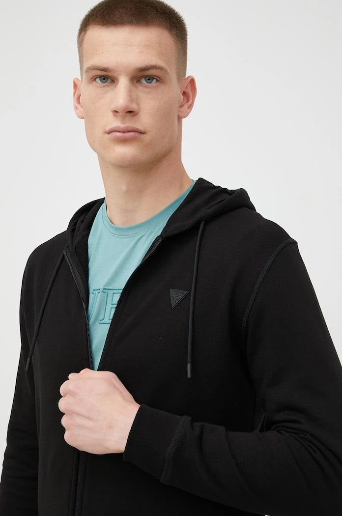 Guess erkek pamuklu kapüşonlu sweatshirt ALDWIN