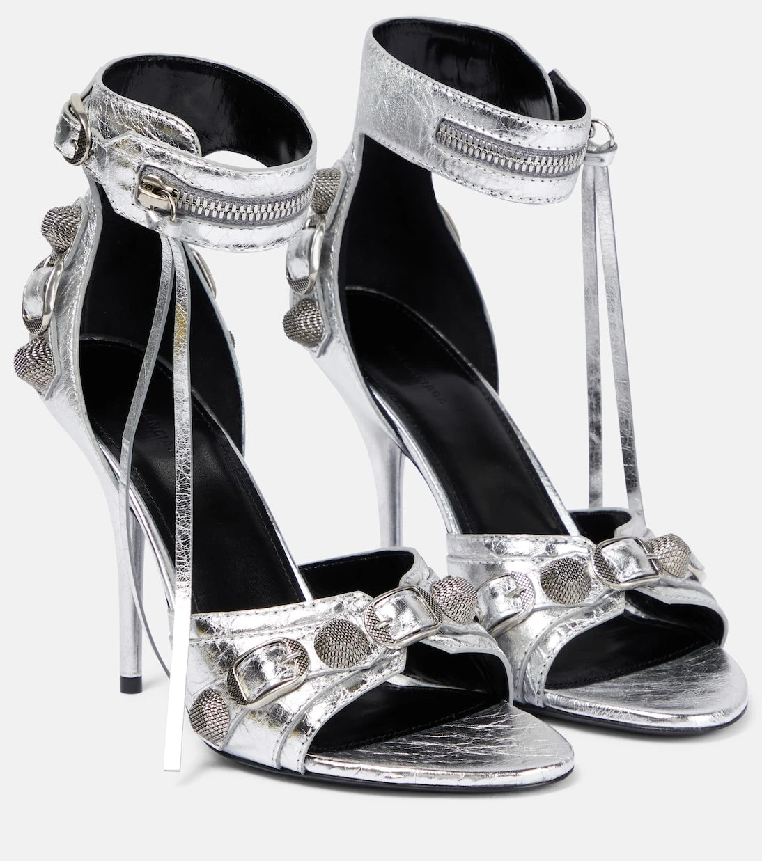 Balenciaga - Cagole embellished leather sandals