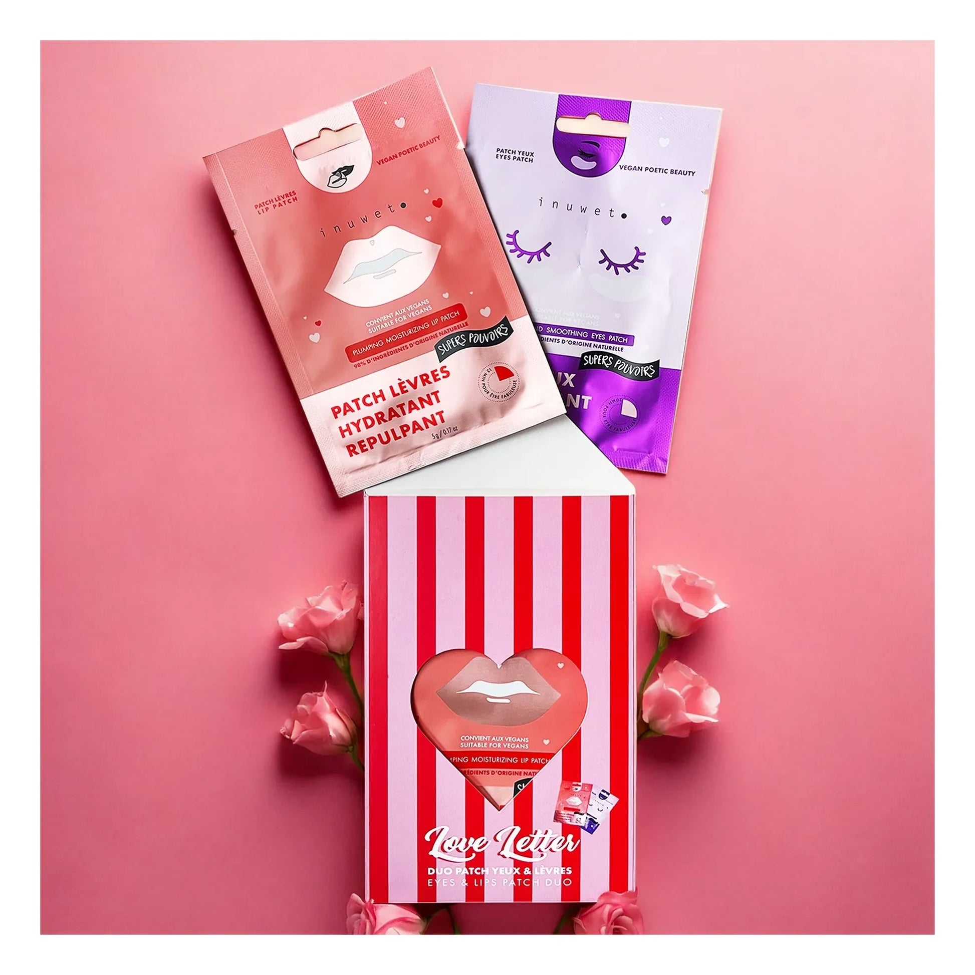 Inuwet - Love letter eye and lip patch set