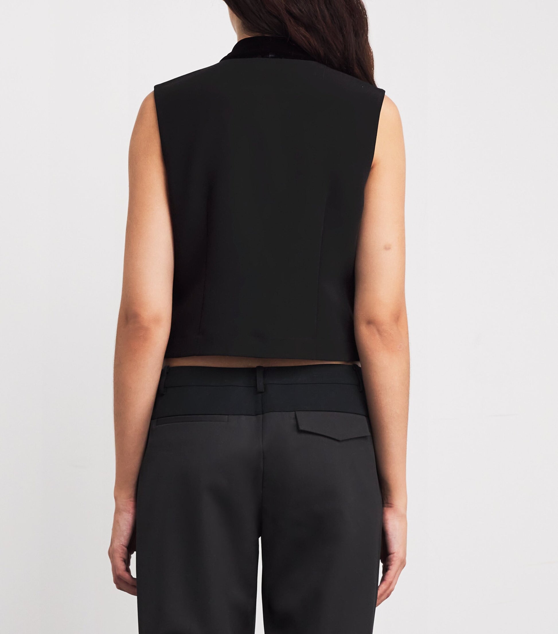 Claudie Pierlot Black Tie-Neck Blouse