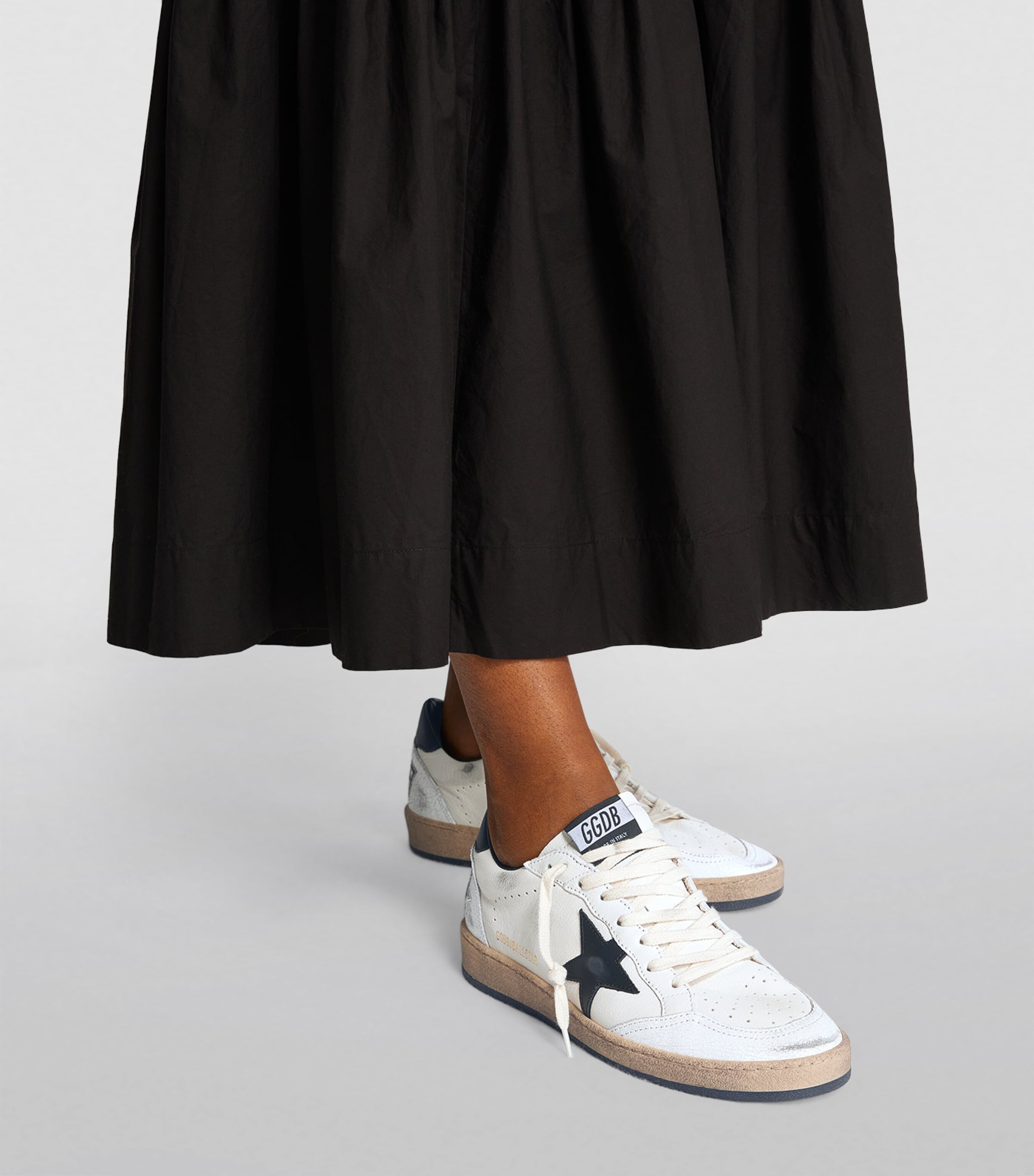 White Leather Ball Star Sneakers