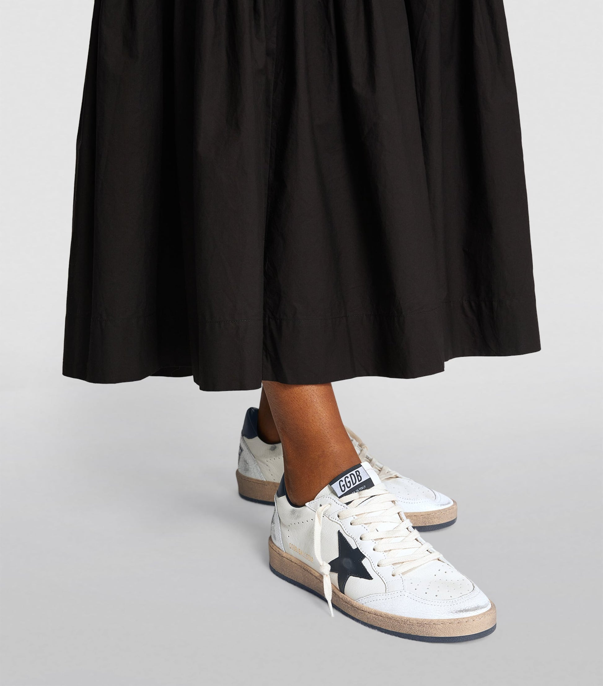 White Leather Ball Star Sneakers