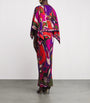 Pucci Silk Cape-Detail Maxi Dress
