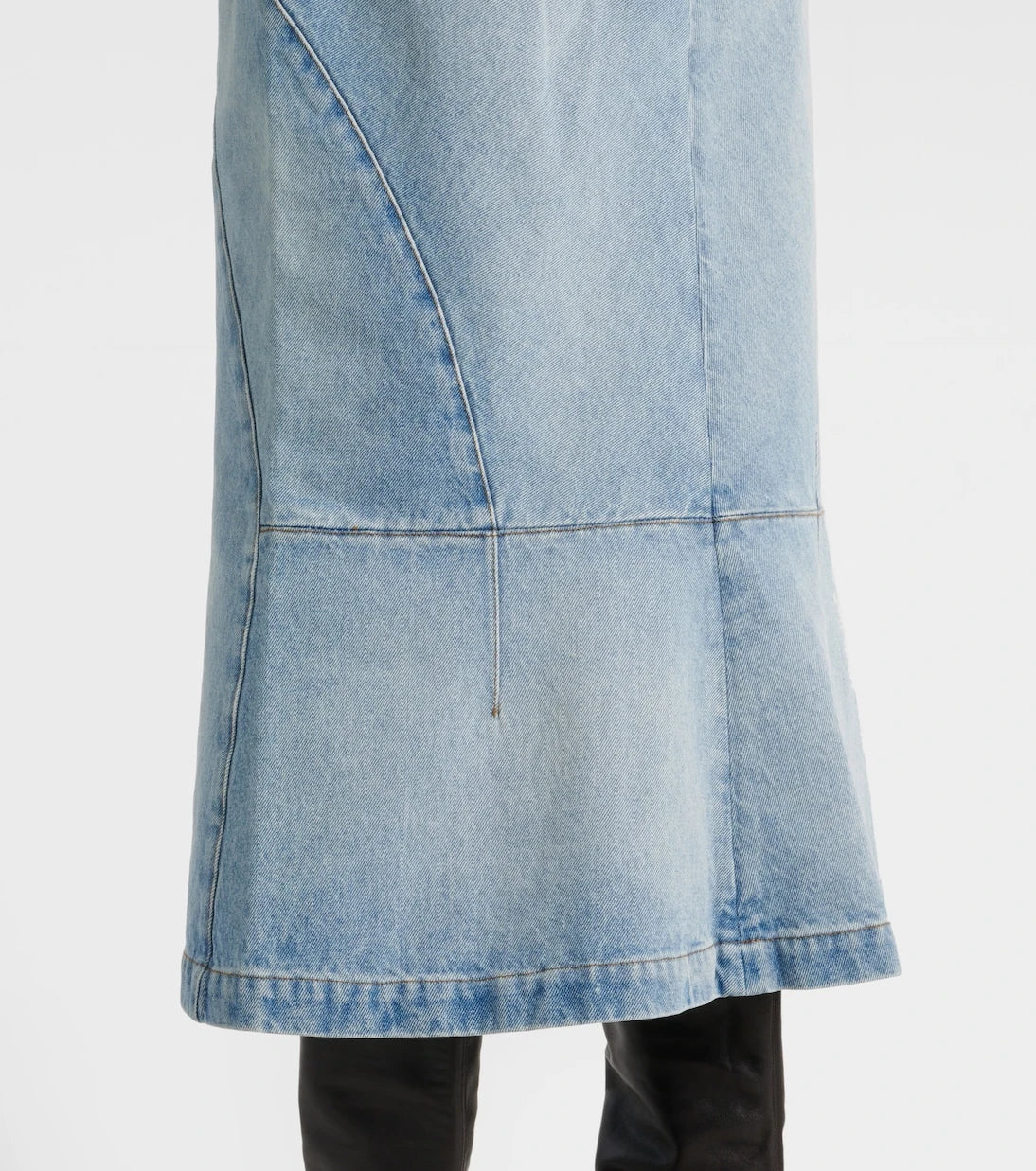 Dries Van Noten - Denim midi skirt