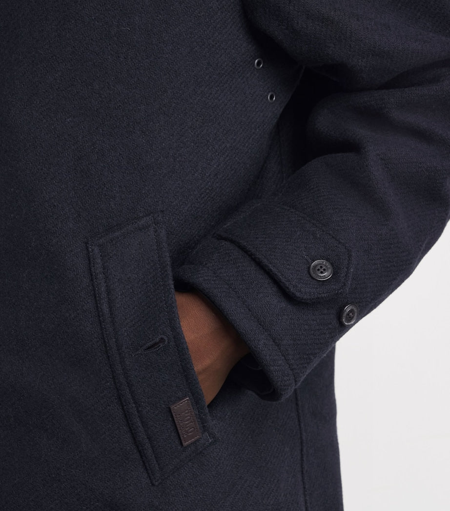 Polo Ralph Lauren Navy Wool Langdon Overcoat