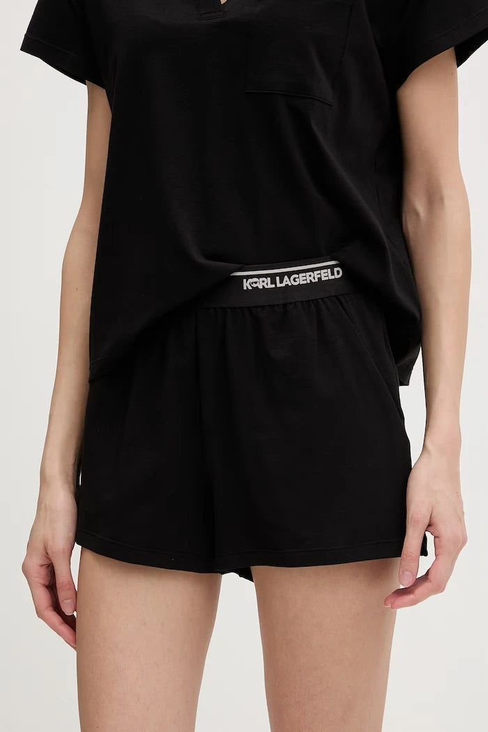 Karl Lagerfeld kadın pamuklu elastanlı pijama IKON