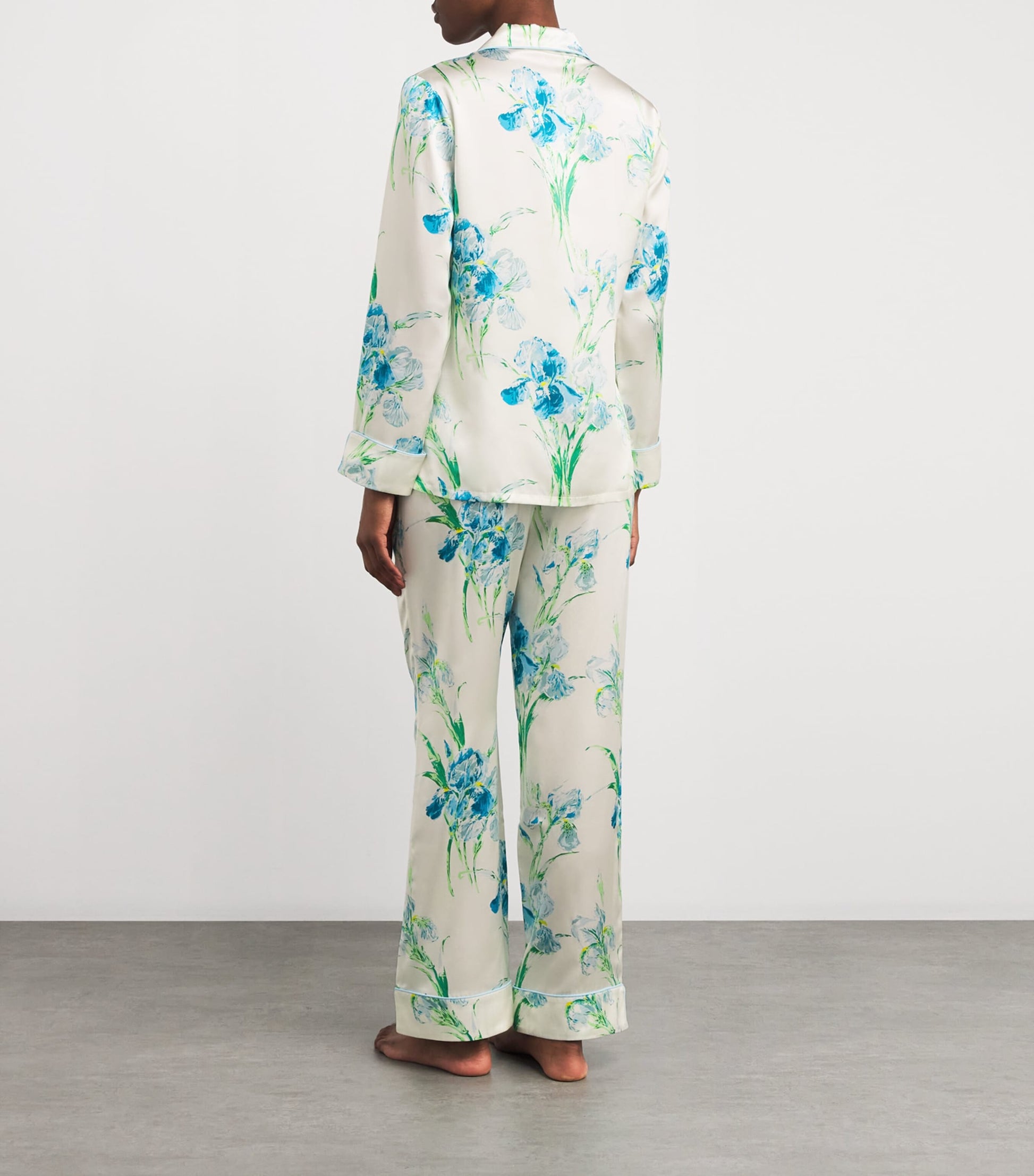 Silk Floral Lila Asterias Pyjama Set