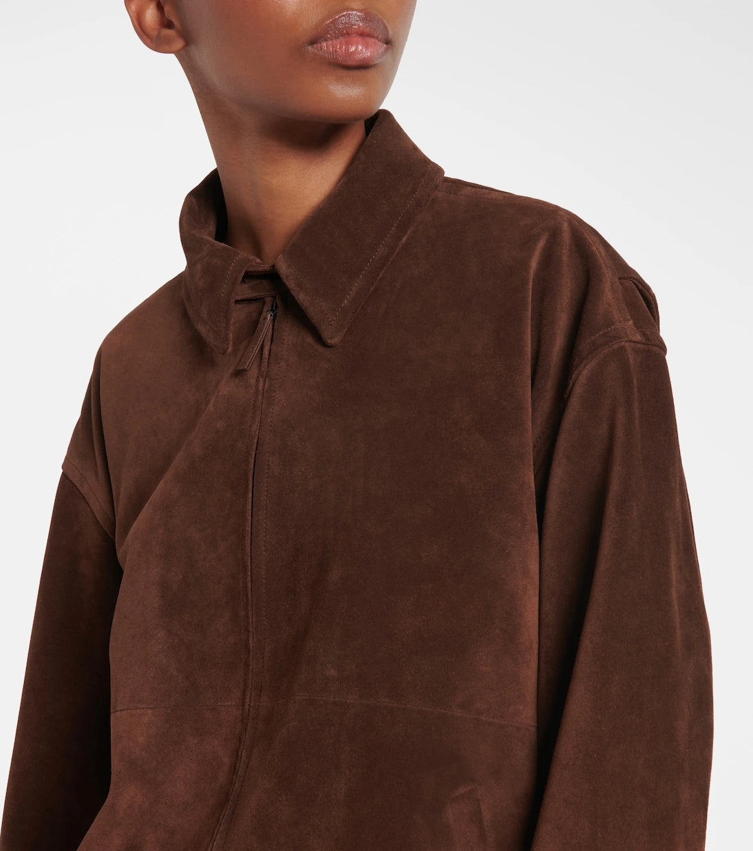 The Row - Roana suede bomber jacket