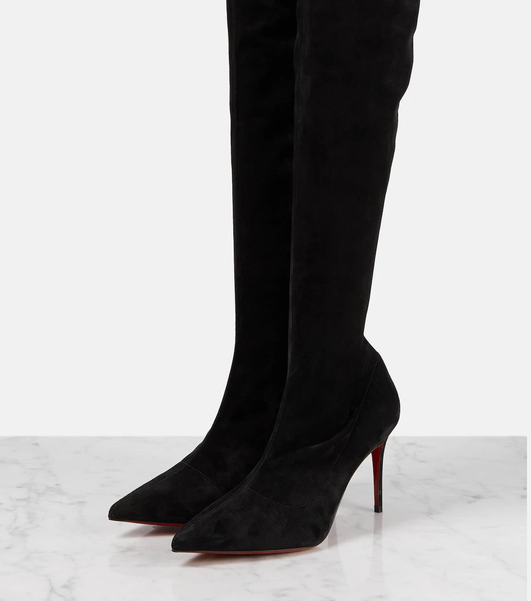 Christian Louboutin - Kate Botta 85 suede over-the-knee boots