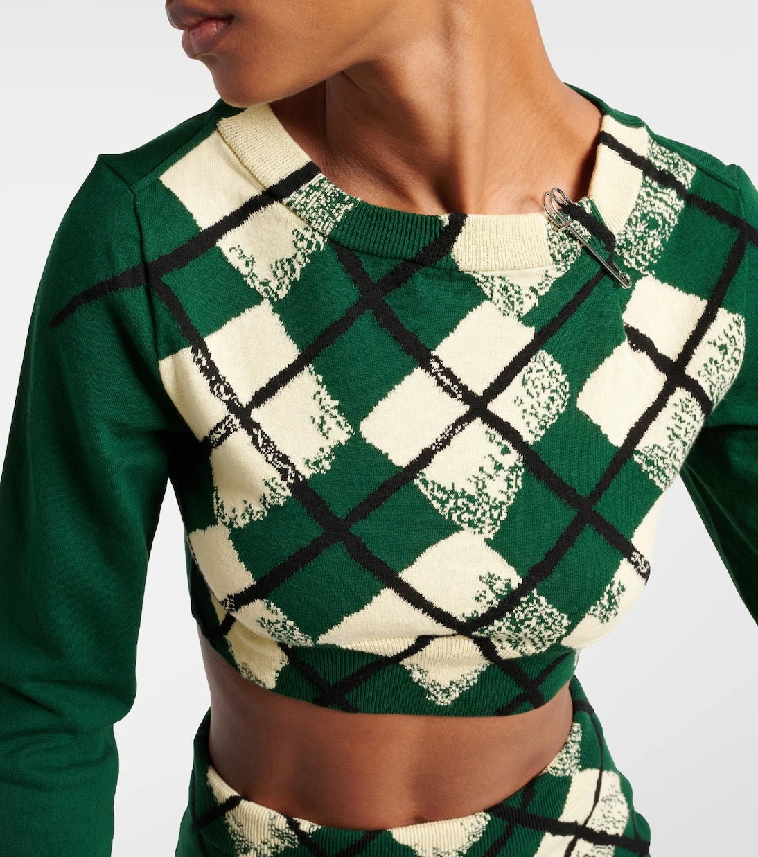 Burberry - سترة أرجيل قصيرة من القطن