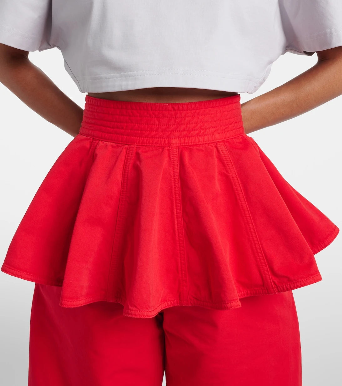 Alaïa - Peplum denim belt