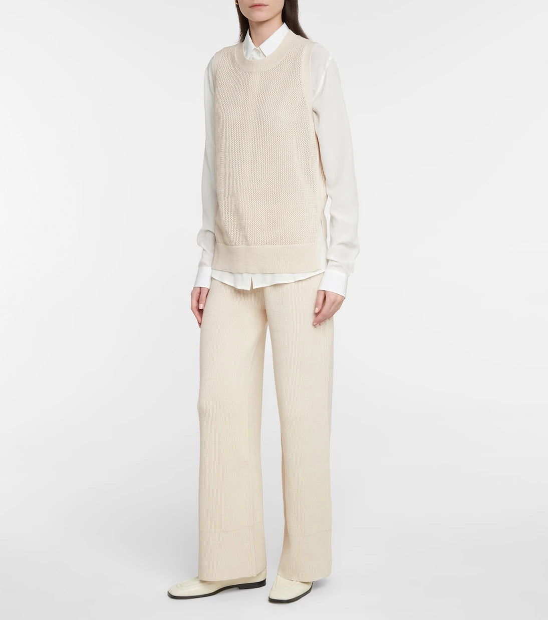 Joseph - Crispy wide-leg cotton-blend pants