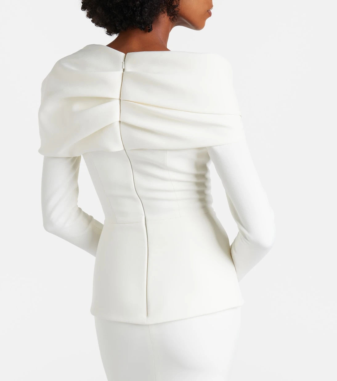 Safiyaa - Millie draped crêpe gown