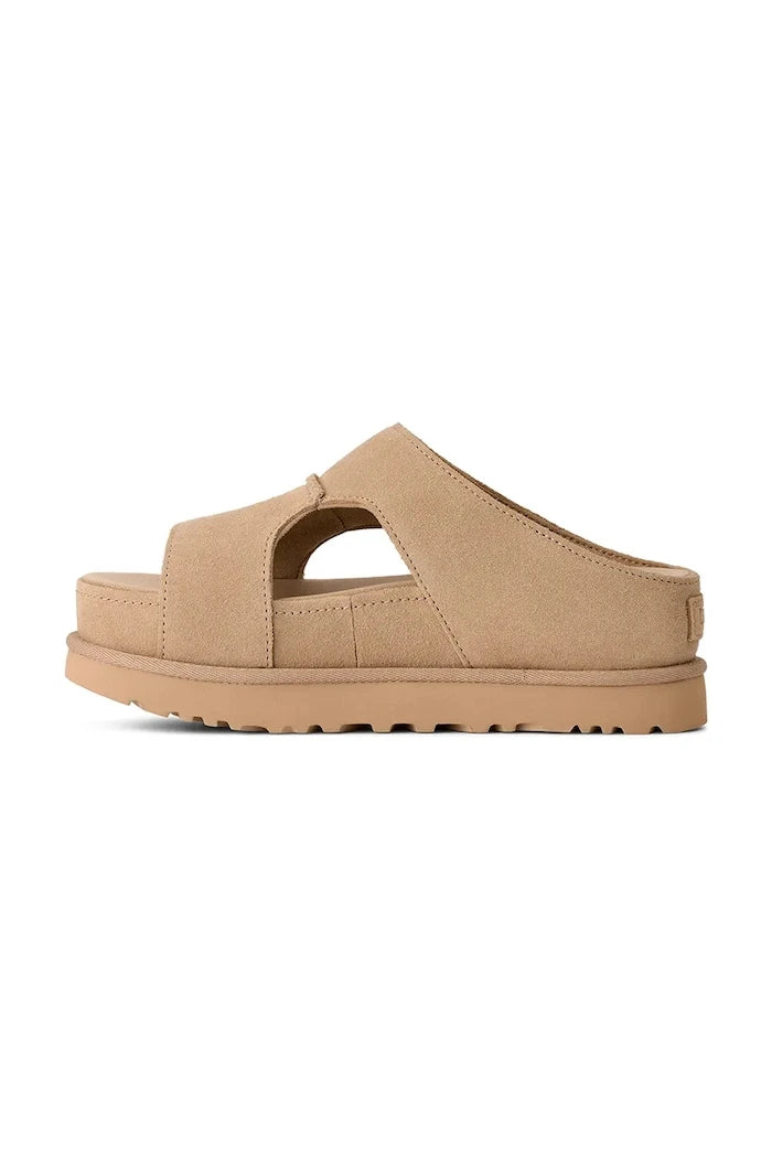 Велурени чехли UGG W Goldenstar Hi Cutout Slide