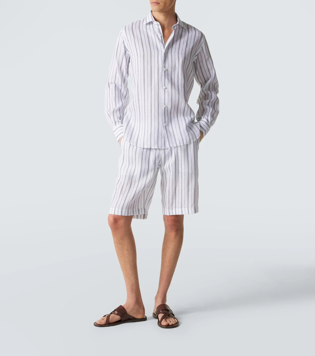 Fedeli - Striped linen shirt