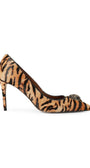 Kurt Geiger London обувки с ток от кожа Belgravia Eagle Court Camel