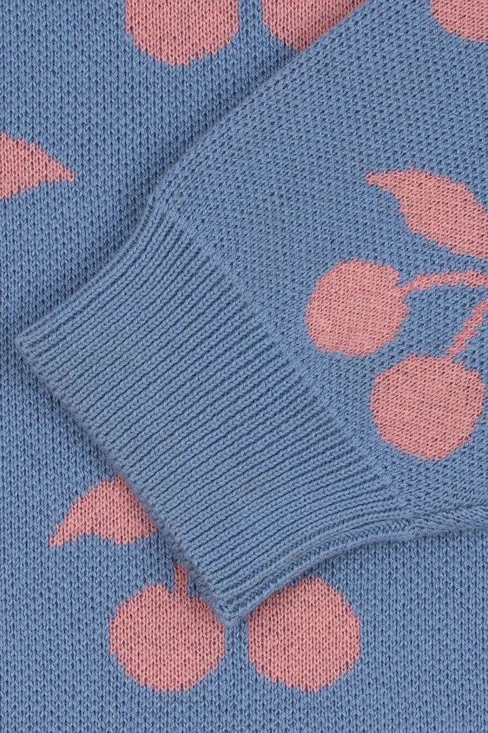 Konges Sløjd LAPIS KNIT DRESS GOTS Çocuk Pamuk Elbise