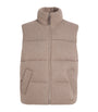 Brown Wool-Cashmere Braxton Down Gilet