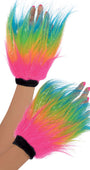 Electric Party Furry Gloves