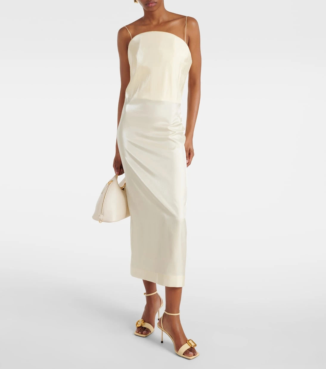 Jacquemus - La Robe Carino satin midi dress