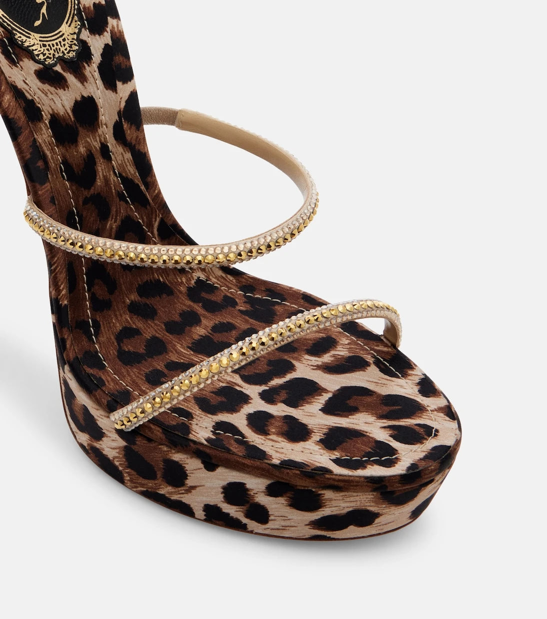 Rene Caovilla - Cleo embellished satin platform sandals