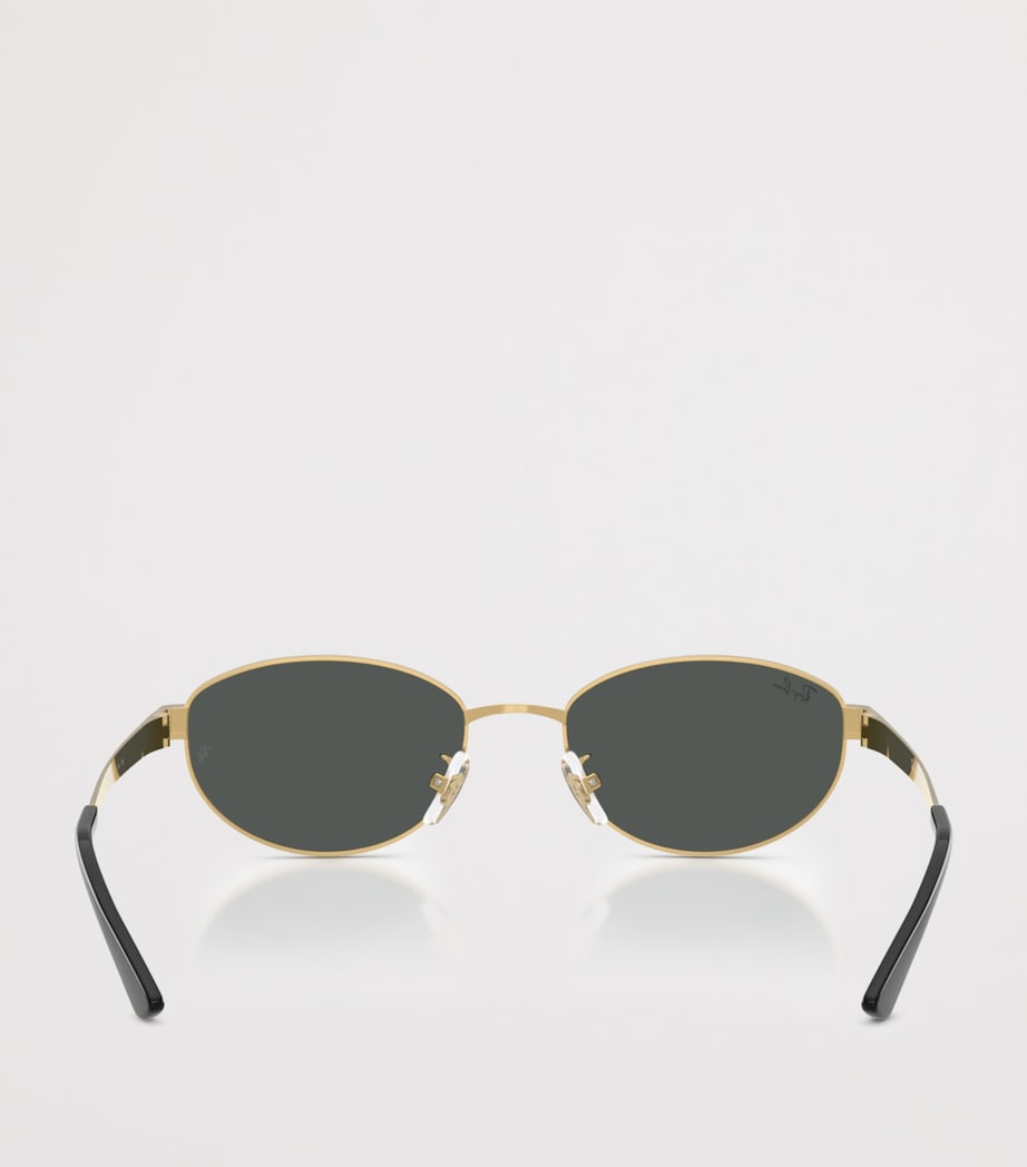 RB3774D Metal Oval Sunglasses