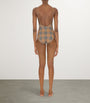 Beige Check Swimsuit