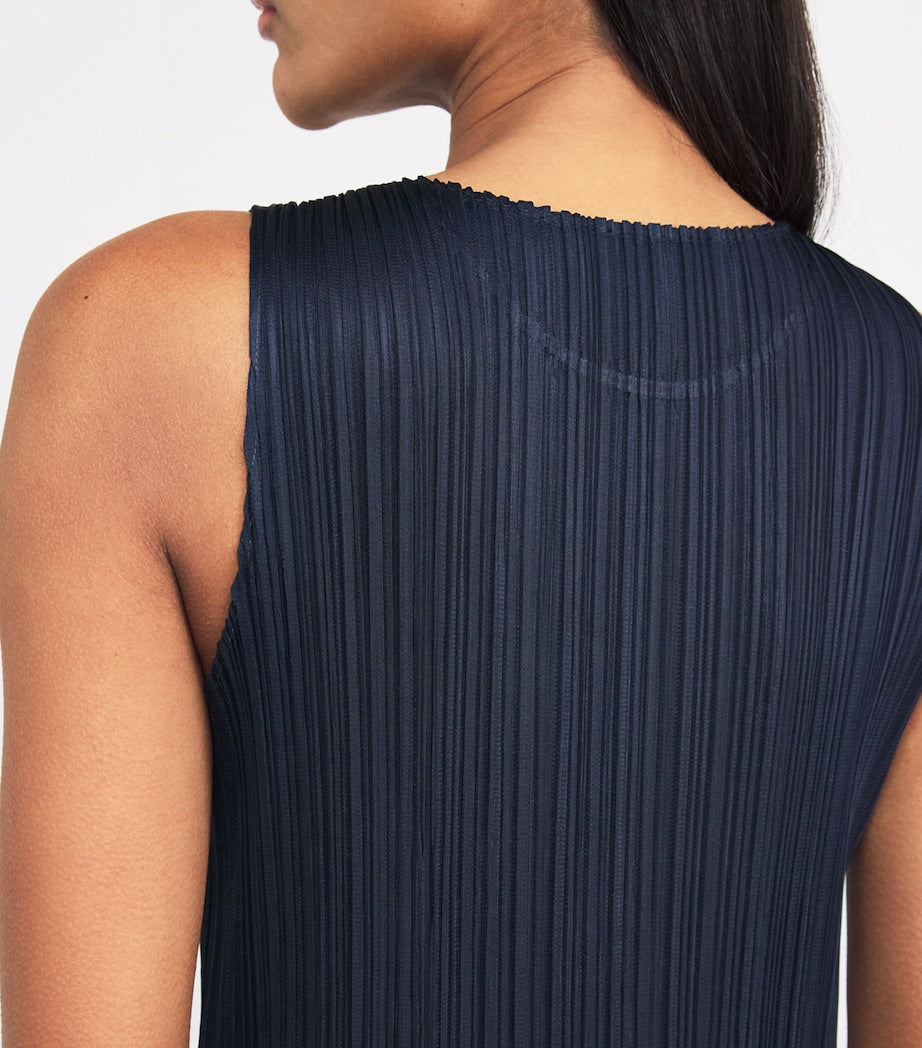 Navy New Colorful Basics 4 Midi Dress