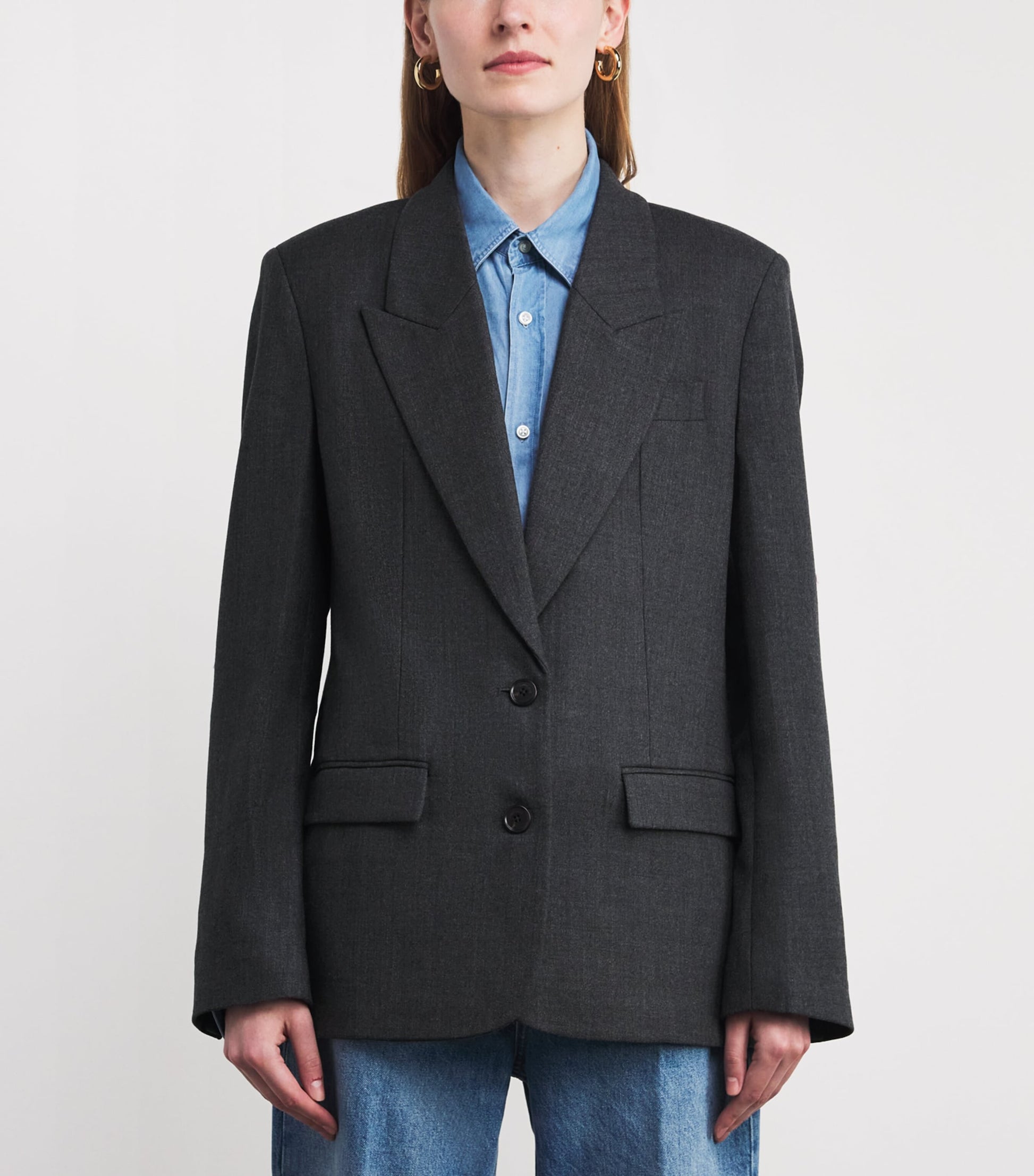Grey Wool Ross Blazer