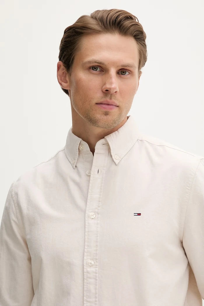 Tommy Jeans риза мъжка от памук
