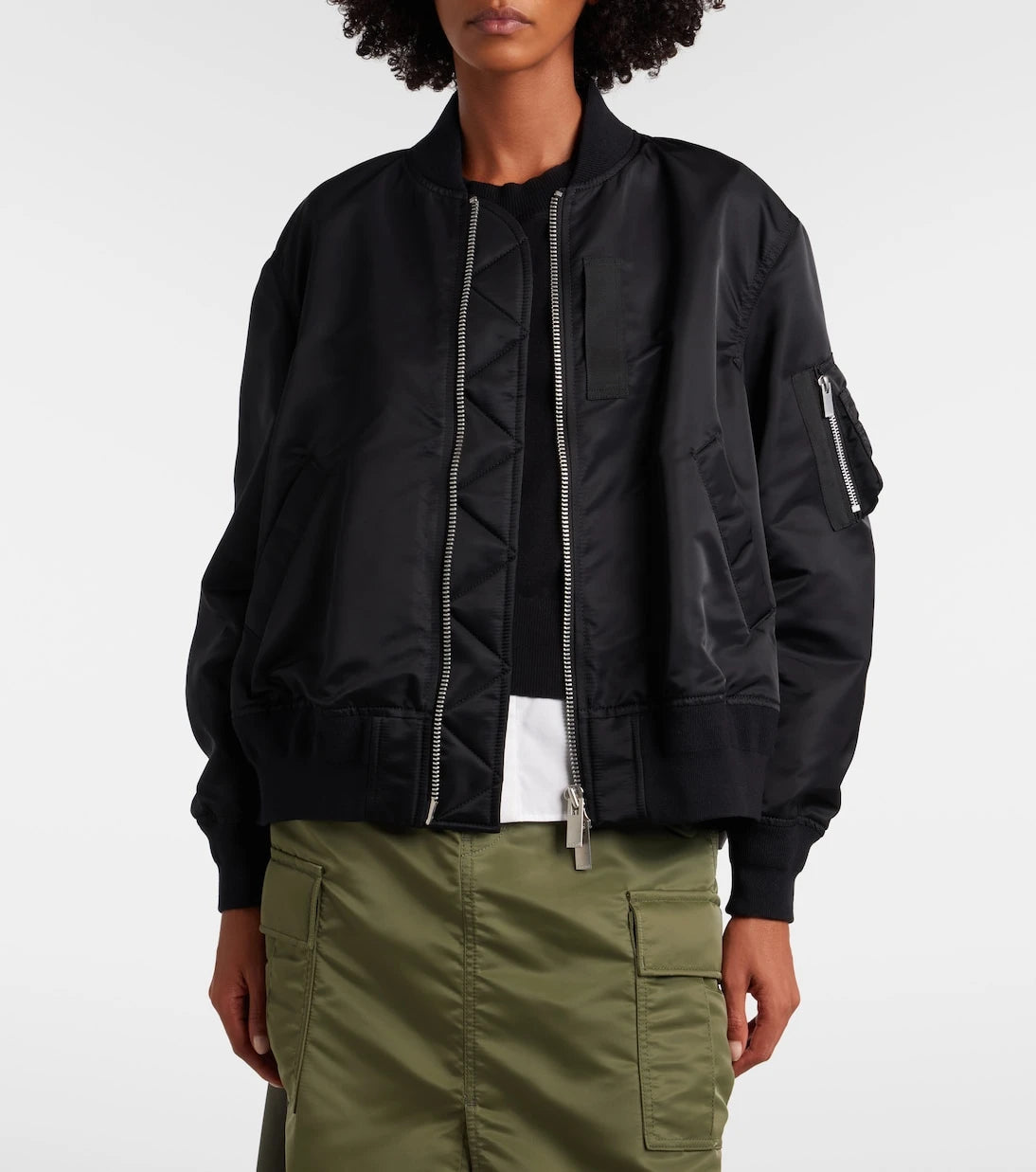 Sacai - Nylon bomber jacket