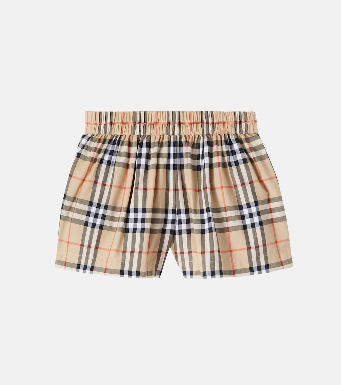 Burberry Kids - شورت بربري كاروهات قطن