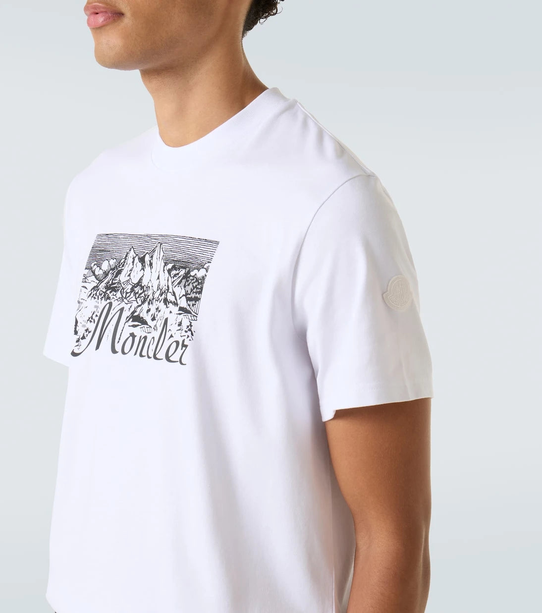 Moncler - Logo cotton jersey T-shirt